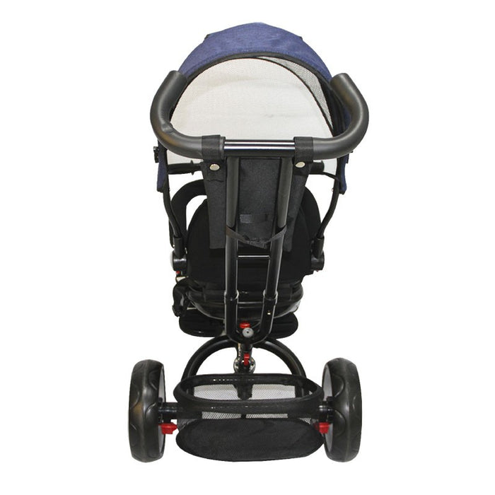 Triciclo Paseo Reversible con Bluetooth Bebeglo  RS-4080-1 Azul