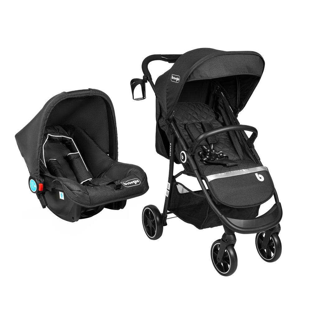 Coche Travel System Kansas RS-13551-4 Negro Recién Nacido a 3 Años