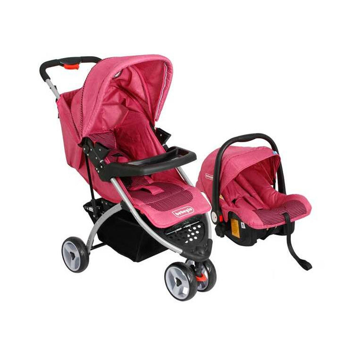 Coche Travel System Bebeglo RS-1320-2 Fucsia