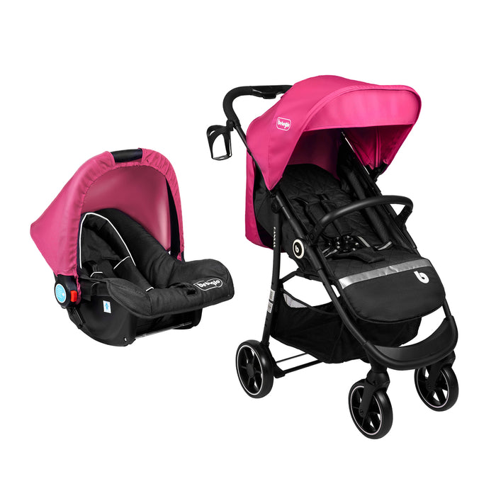 Coche Travel System Kansas RS-13551-2 Fucsia Recién Nacido a 3 Años