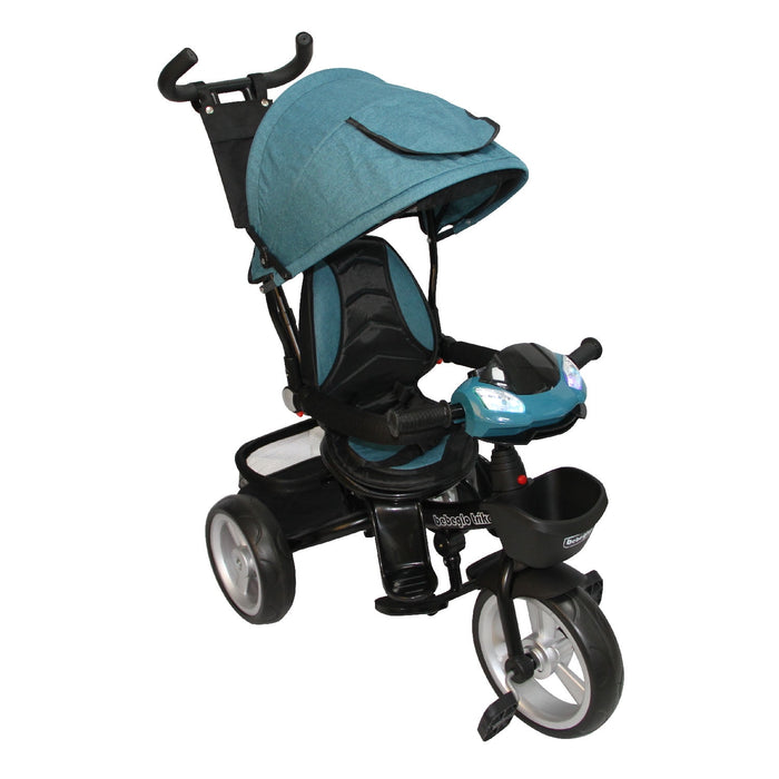 Triciclo Paseo Reversible con Bluetooth Bebeglo St RS-4080-3 Turquesa