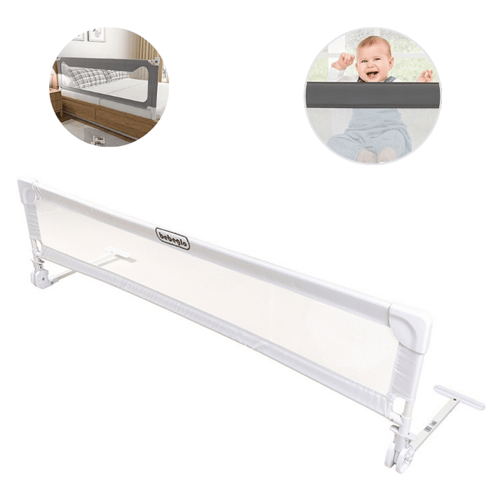 Baranda De Seguridad Bebé Para Cama 152X44 Gris RS-80020