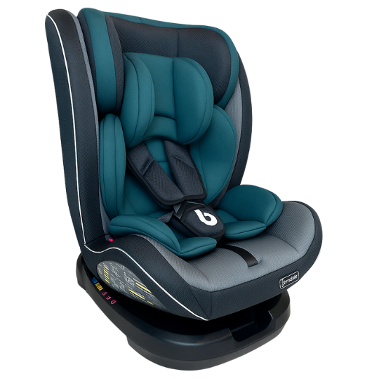 Silla De Auto Multi Etapa Isofix Bebeglo RS-3840-4 Gris Verde