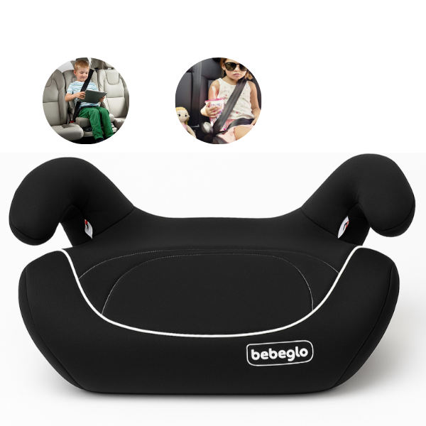 Cómodo Alzador Infantil para Auto Bebeglo RS-3060-4 Negro