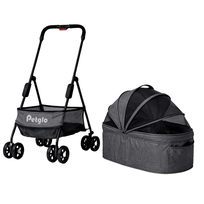 Coche Para Mascotas Petglo RS-820-1 Color Gris