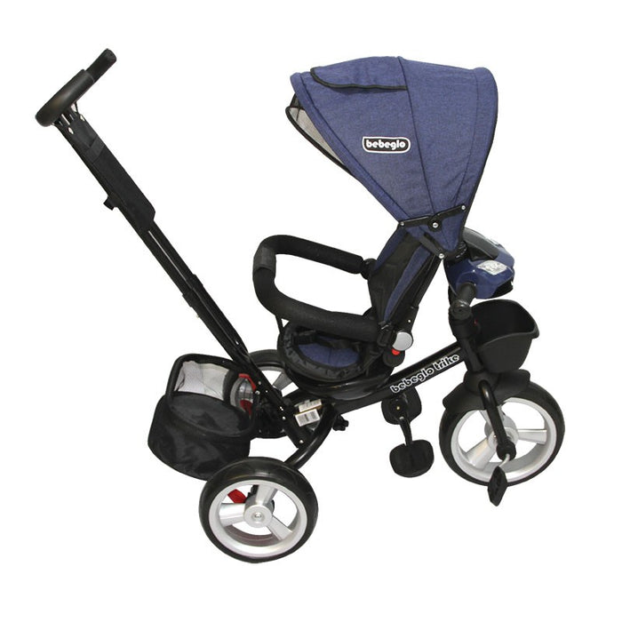 Triciclo Paseo Reversible con Bluetooth Bebeglo  RS-4080-1 Azul