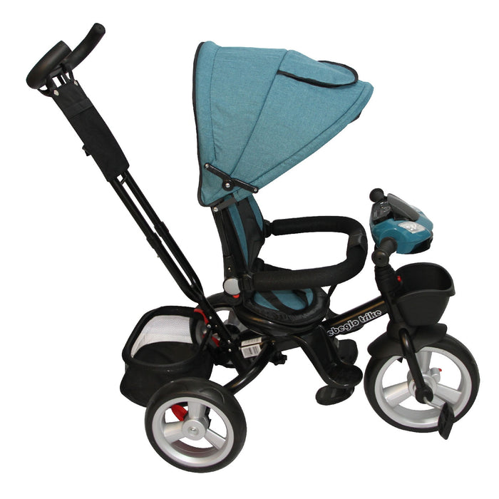 Triciclo Paseo Reversible con Bluetooth Bebeglo St RS-4080-3 Turquesa
