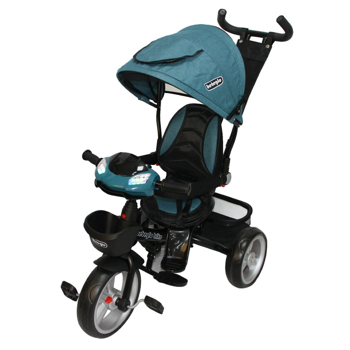 Triciclo Paseo Reversible con Bluetooth Bebeglo St RS-4080-3 Turquesa