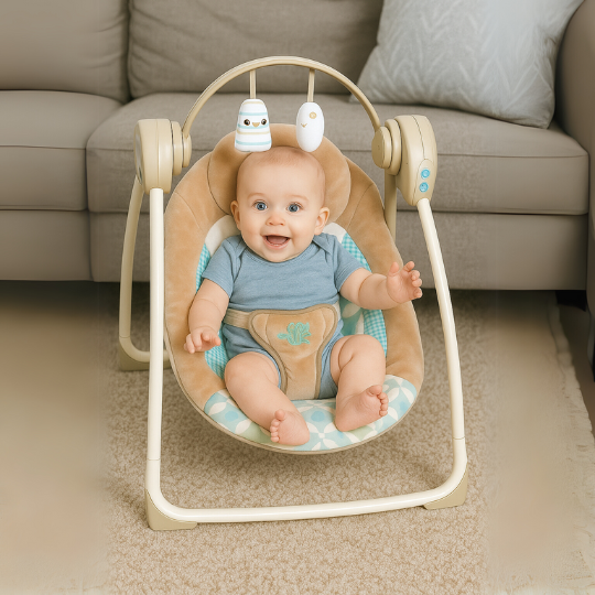 Silla Mecedora Musical Gris RS-17740