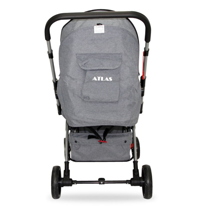 Coche Cuna Manillar Reversible Atlas Gris