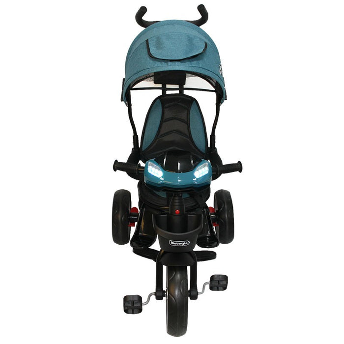 Triciclo Paseo Reversible con Bluetooth Bebeglo St RS-4080-3 Turquesa