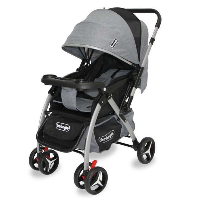 Coche Cuna Manillar Reversible Atlas Gris