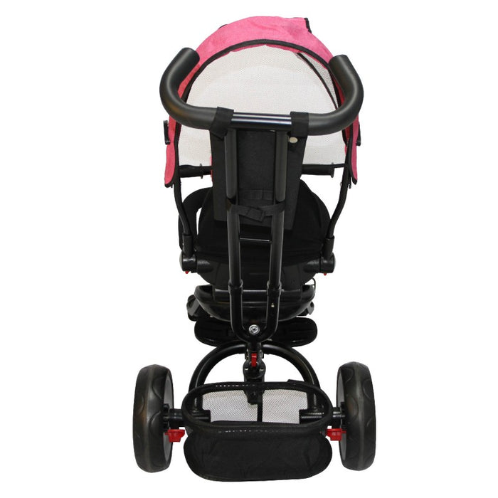 Triciclo Paseo Reversible con Bluetooth Bebeglo RS-4080-2 Fucsia