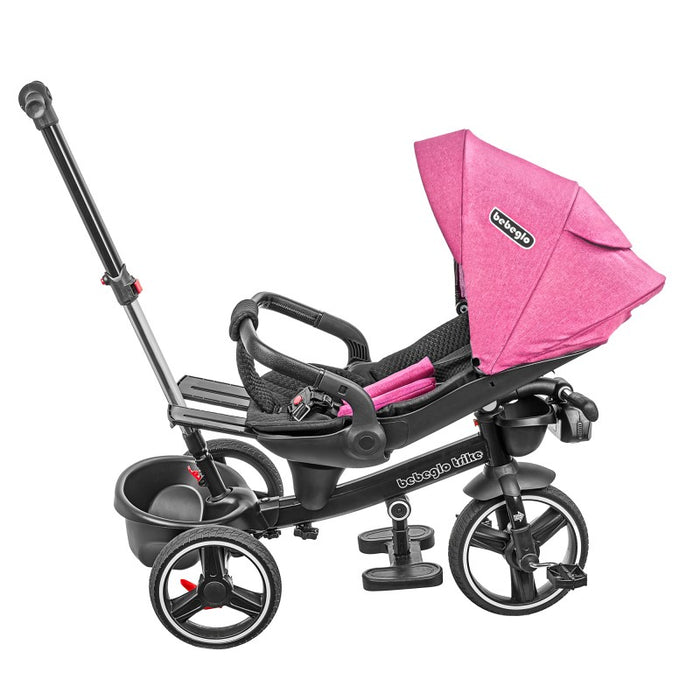 Triciclo 2 En 1 Bebeglo RS-4110-2 Fucsia