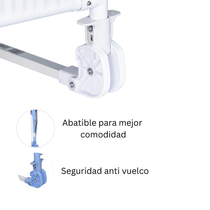 Baranda De Seguridad Bebé Para Cama 152X44 Gris RS-80020