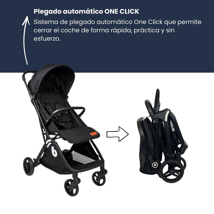 COCHE DE PASEO BEBÉ ULTRA COMPACTO AUTOMÁTICO LIVIANO BEBEGLO COMPACT STROLLER RS-1337-1