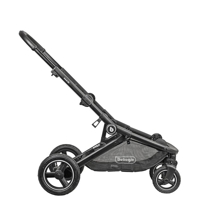 Coche Doble Travel System Bebeglo Dueto Negro