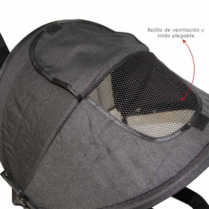 Triciclo Paseo Reversible Bebeglo St RS-4080-4 Negro