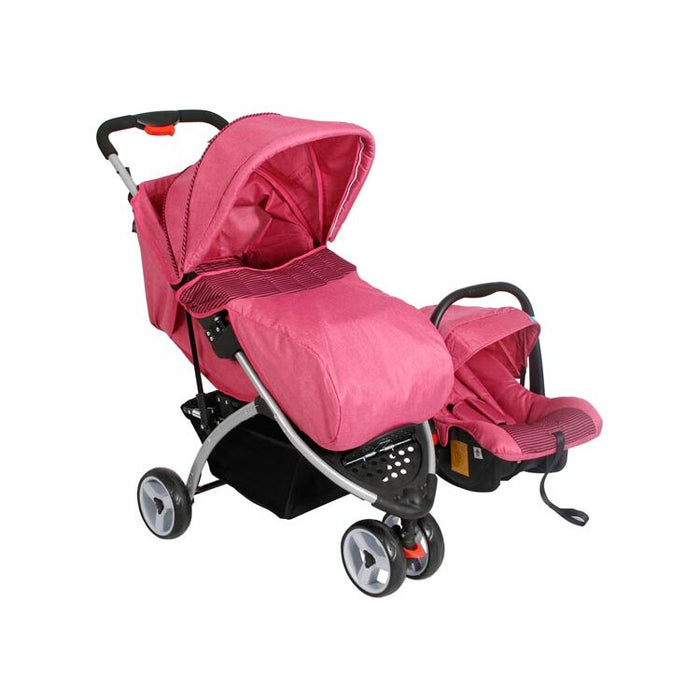 Coche Travel System Bebeglo RS-1320-2 Fucsia