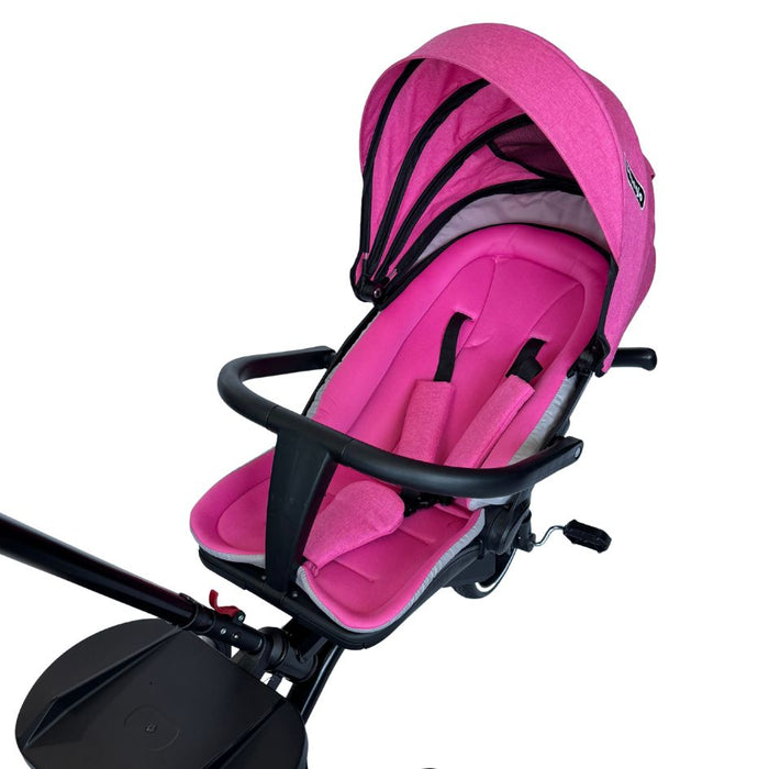TRICICLO TRIKE PLUS CON COBERTOR MULTIETAPAS RS-4090-6 FUCSIA