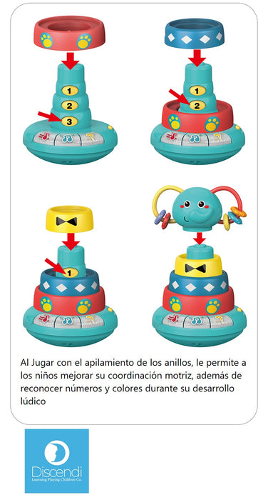 Elefante Interactivo Musical Juegos Y Numeros