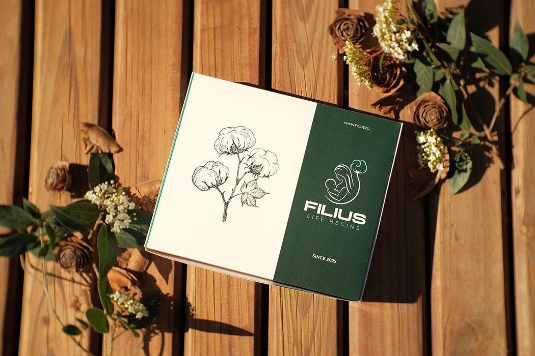 Ajuar bebe algodón blanco 6pza caja regalo