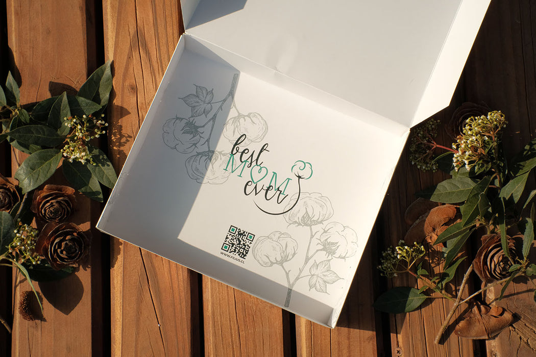 Ajuar bebe algodón blanco 6pza caja regalo