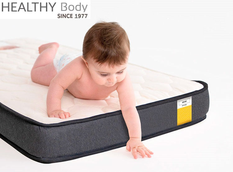 Colchon cuna confort flex spuma alta densidad con flejes  112x68x10